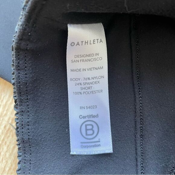 Athleta Black Rainier 2-in-1 Tight Layered Shorts Leggings Combo - Size: Small - Picture 6 of 10